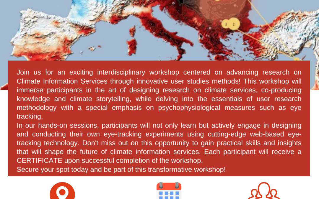 WORKSHOP 1: Eyes on Climate Information Services – User Research and Applications